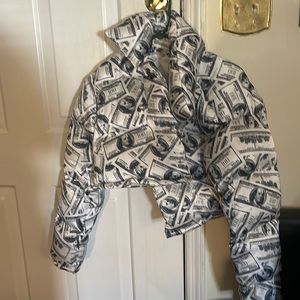 Money cropped jacket